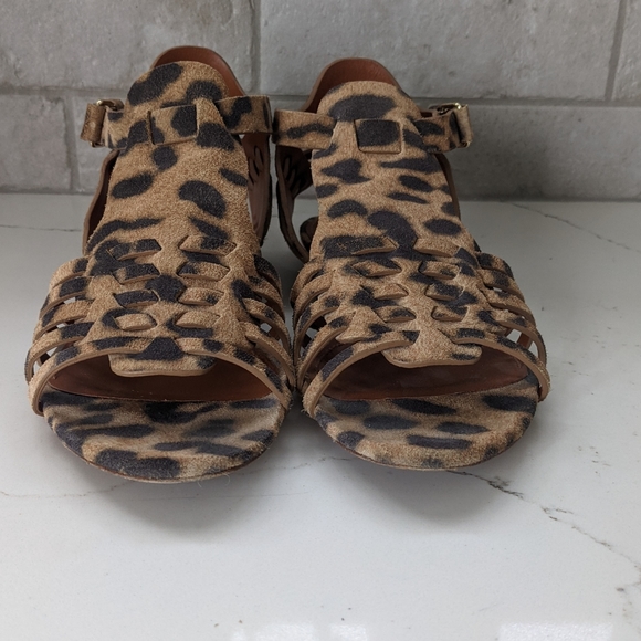 GIVENCHY leopard suede gladiator sandals - Picture 3 of 11